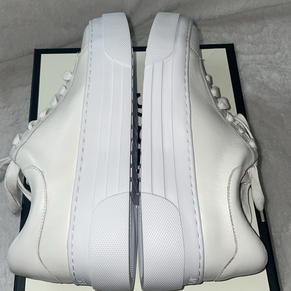 NWT J/SLIDES AMANDA White Leather Sneaker - Picture 13 of 15